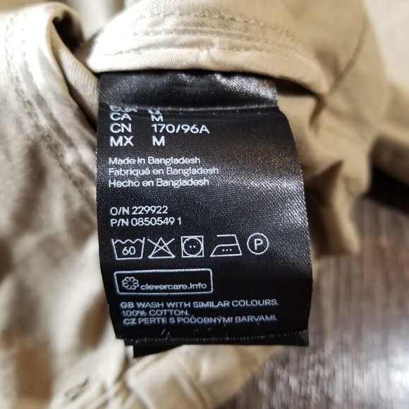 H&M Tan Oversized Minimalist Military Jacket Size Medium - Picture 9 of 13